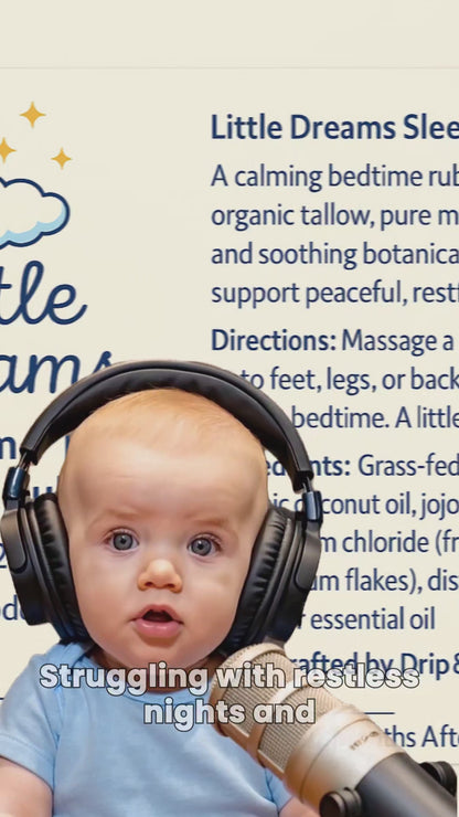 Little Dreams™ Magnesium Sleep Lotion – Children Strength (2 oz) Natural Children's Sleep Aid