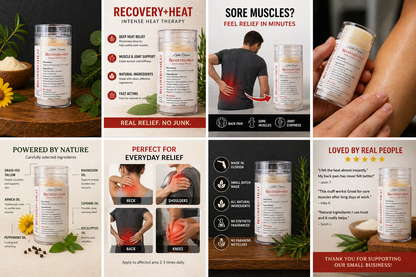 Recovery + Heat Balm – Natural Muscle & Joint Relief